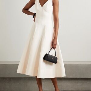 Staud Ivory Marieta Midi Dress